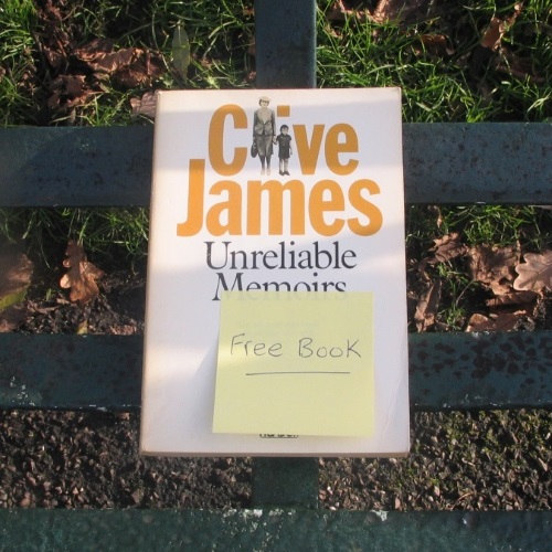 Free book with a sticky note on the cover